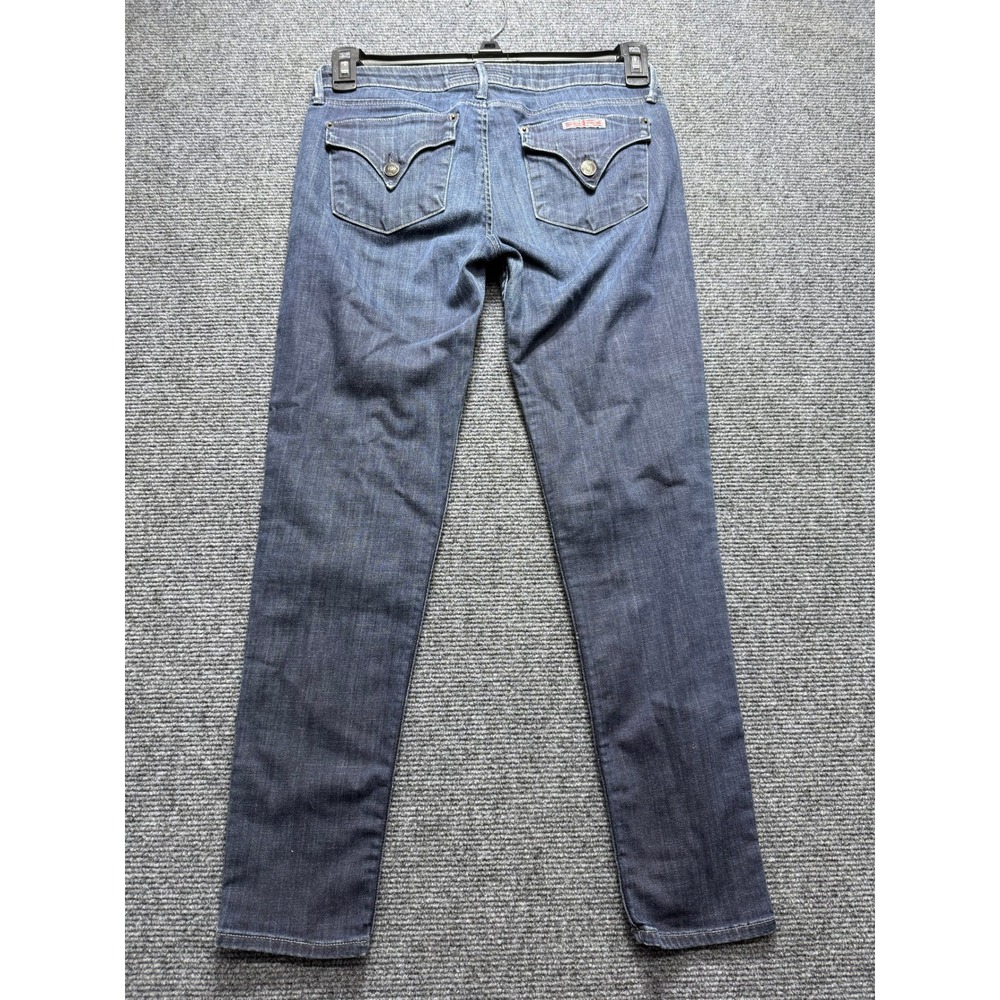 Hudson Skinny Jeans Women 28 Blue Excellent Flap Pocket Low Rise W428DHA - Picture 8 of 12